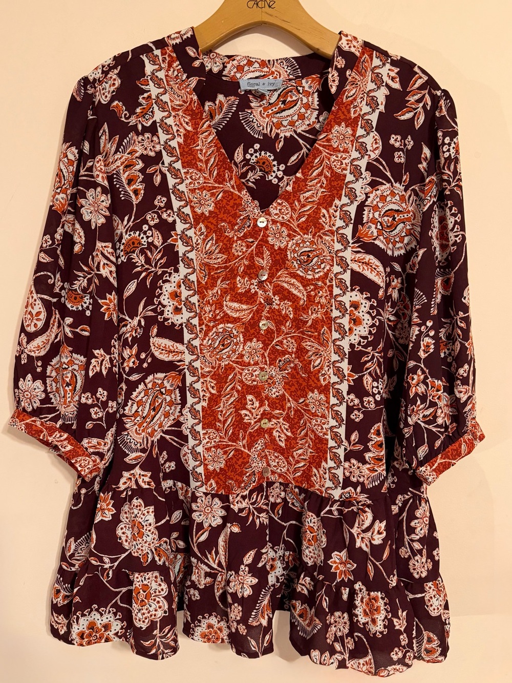 Fall In Bloom Babydoll Top
